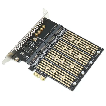 1 Takım PCI-E X1 4 Bit M. 2 B Anahtar SSD PCIE NGFF SATA Adaptör Kartı Yükseltici Kart Çok Fonksiyonlu Taşınabilir