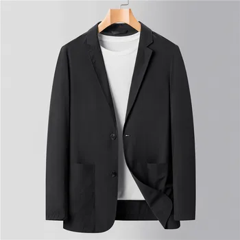 M-küçük takım elbise erkek ceket Düğün resmi elbise high-end tasarım duygusu siyah rahat gevşek takım elbise