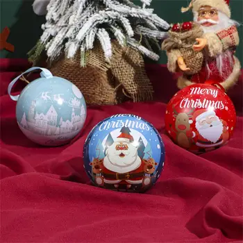 Noel Ağacı Süsleri Hediye Edilebilir Dekoratif Şeker Saklama Topu Kutusu Fonksiyonel El yapımı Noel Dekorasyon şeker kutusu Güzel