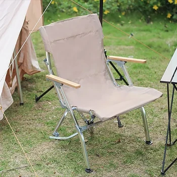 Yürüyüş Katlanabilir Hafif Taşınabilir Çim Piknik Plaj Açık Katlanır Alüminyum Ağır kamp sandalyesi