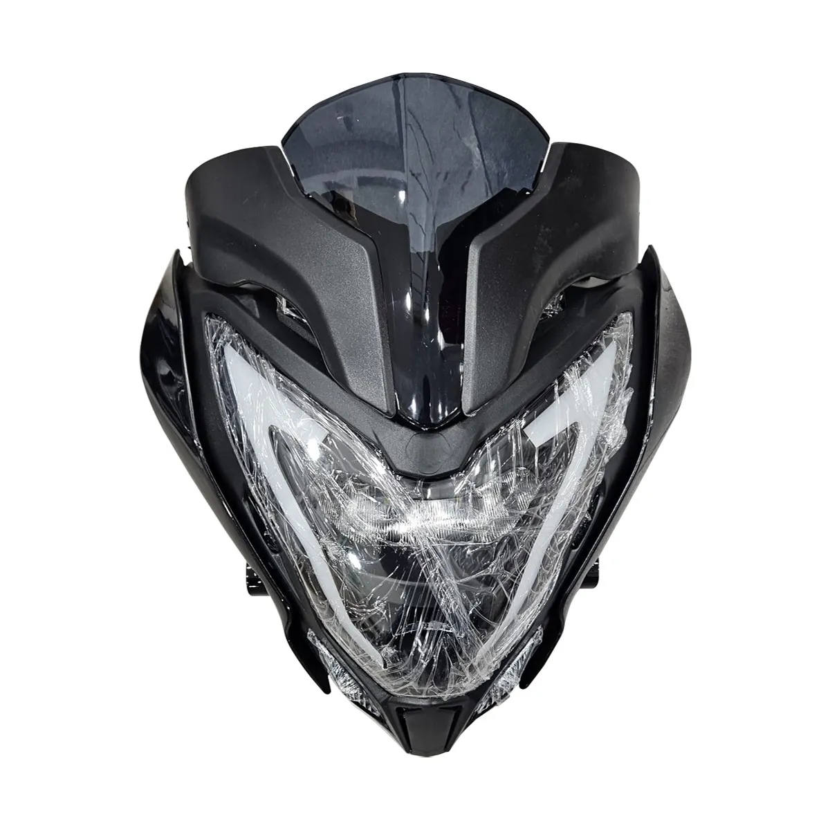 ÖN FAR - ÖN GRENAJ - SİPERLİK CAMI KOMPLE [LEDLİ] BAJAJ PULSAR NS 200 - E BELGELİ